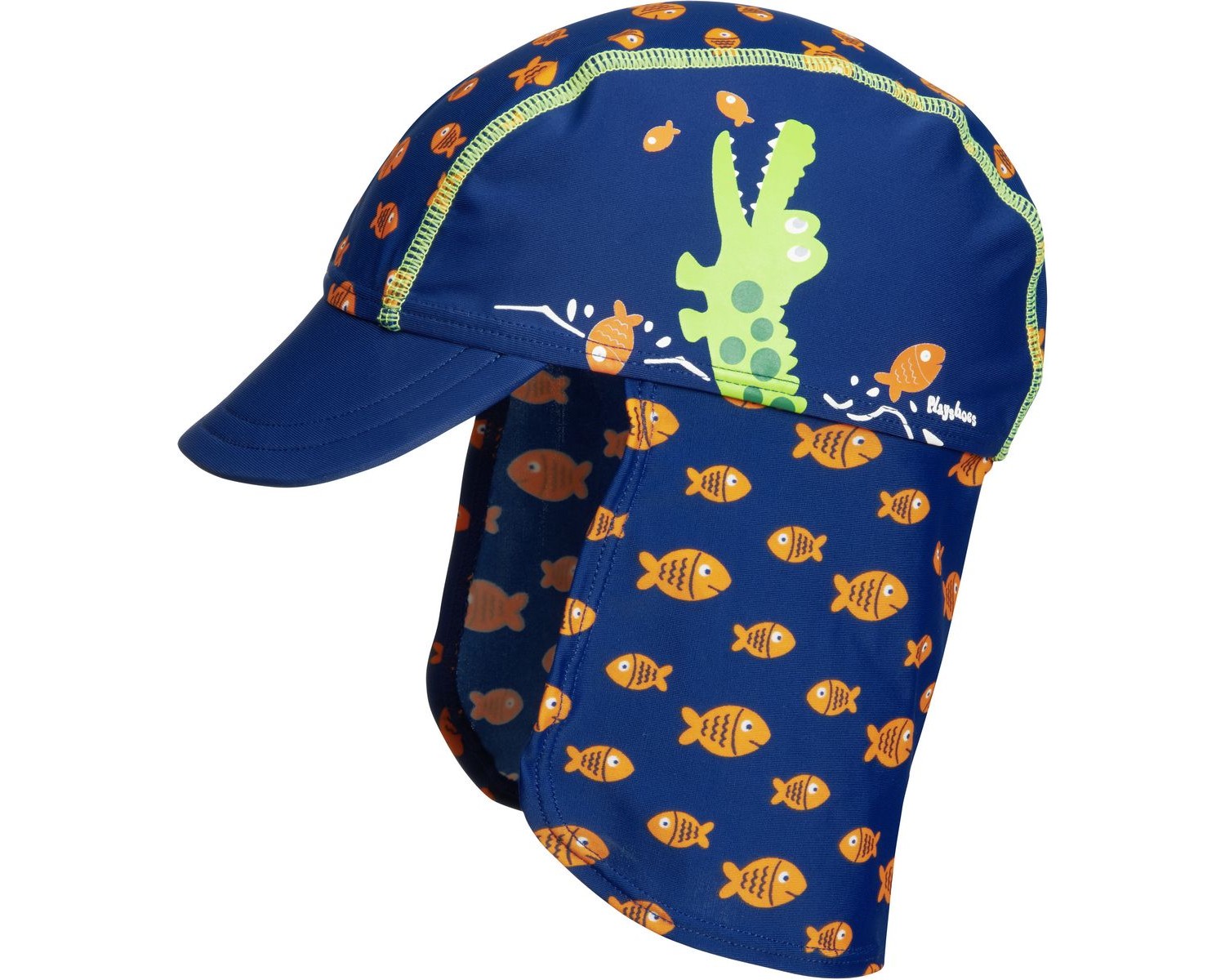 Playshoes Mütze Hai Basecap mit Nackenschutz UV-Schutz Polyamid 